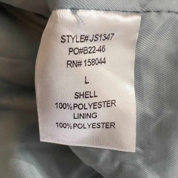 Lena Light Blue Tweed Short Sleeve Jacket & Skirt Matching Set Size L NWT - Picture 12 of 15